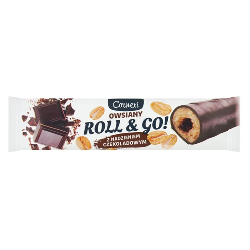 CORNEXI ROLL & GO Baton Owsiany z Nadzieniem Czekoladowym 30 g