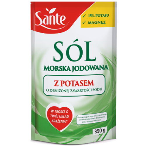 SANTE Sól Niskosodowa z Potasem i Magnezem 350 g