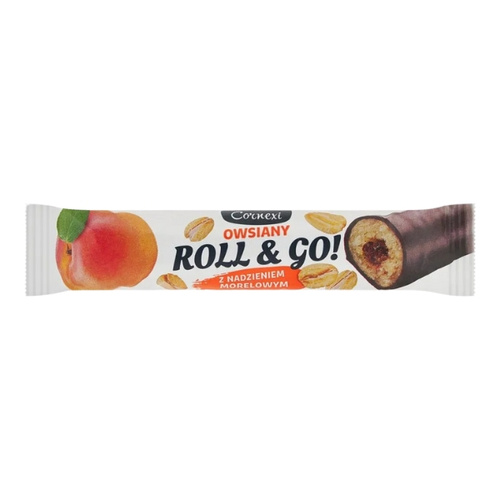 32x CORNEXI ROLL & GO Baton Owsiany z Nadzieniem Morelowym 30 g