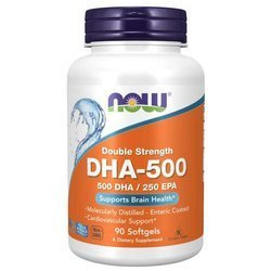 NOW FOODS DHA - 500 DHA 250 EPA 90 kaps