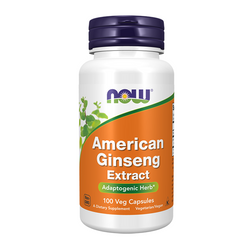 NOW FOODS American Ginseng - Żeń-szeń Amerykański 500mg 100 vkaps