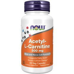 NOW FOODS Acetyl L-Karnityna HCI 500mg 50 vkaps