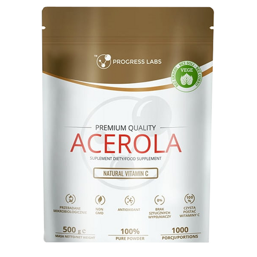 PROGRESS LABS Acerola Naturalna Witamina C 500 g