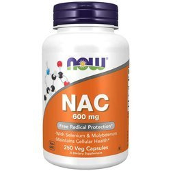 NOW FOODS NAC N-Acetylo-L-Cysteina 600mg 250 vkaps