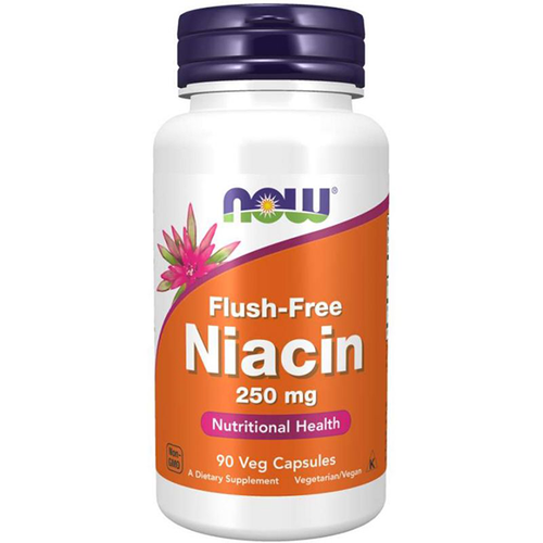 NOW FOODS Niacin Flush-free Niacyna B3 250 mg 90 kaps