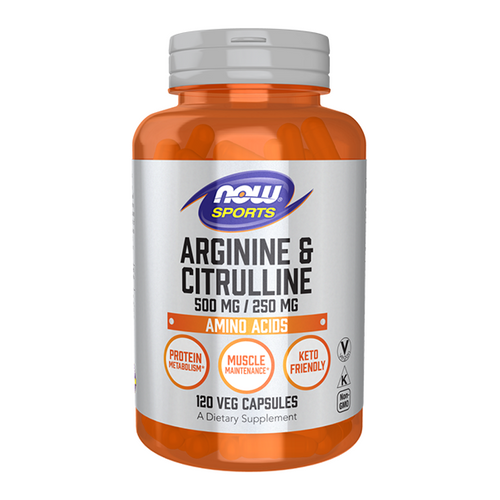 NOW FOODS Arginina + Cytrulina 120 kaps