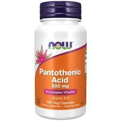 NOW FOODS Pantothenic Acid Kwas Pantotenowy 500mg 100 kaps