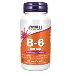 NOW FOODS WITAMINA B6 B-6 100mg 100tab