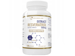 PROGRESS LABS Resveratrol Extract 500mg 120 kaps