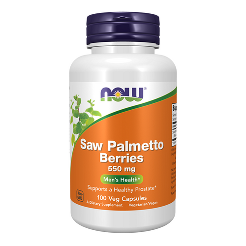 NOW FOODS Saw Palmetto Berries - Palma Sabałowa 550mg 100 vkaps