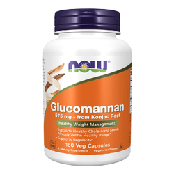 NOW FOODS Glucomannan 575mg Konjac Root 180 kaps