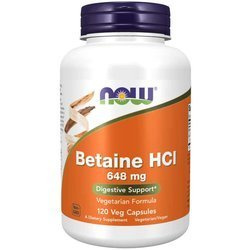 NOW FOODS Betaine HCL 648mg 120 vkaps