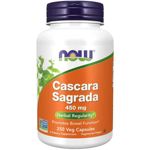 NOW FOODS Cascara Sagrada 450mg 250 vkaps