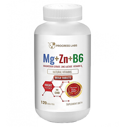 PROGRESS LABS Mg+Zn+Vit B6 120 tab