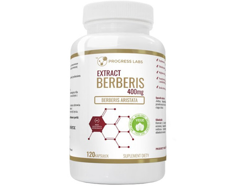 PROGRESS LABS Berberis Extract 5:1 400mg Produkt Vege 120 kaps