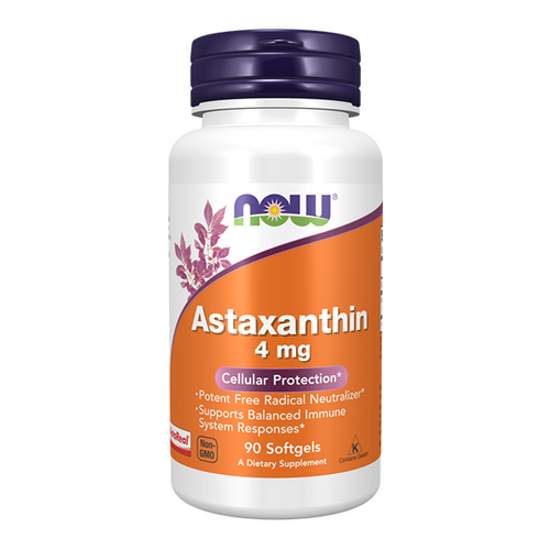 NOW FOODS Astaksantyna (Astaxanthin) 4mg 90 kaps