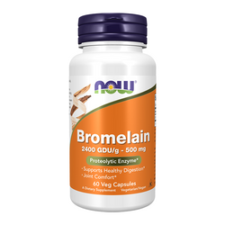 NOW FOODS Bromelaina 2400 GDU/g 500mg 60 vkaps