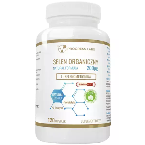 PROGRESS LABS Selen Organiczny 200mcg 120 kaps