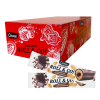 32x CORNEXI ROLL & GO Baton Owsiany z Nadzieniem Czekoladowym 30 g