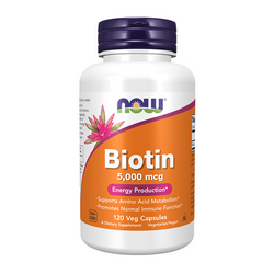 NOW FOODS Biotyna 5000mcg 120 vkaps