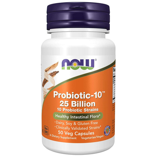 NOW FOODS Probiotic-10 25 miliardów CFU 50 vkaps