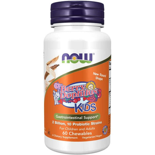 NOW FOODS BerryDophilus Kids Probiotyk dla dzieci 60 tabl