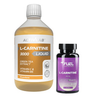 ACTIVLAB L-Carnitine 3000 liquid 500 ml + 4F FUEL L-Carnitine 60 kaps (L-karnityna)