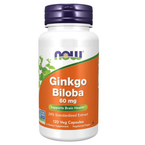 NOW FOODS Ginkgo Biloba ekstrakt 50:1 - Miłorząb Japoński 120 kaps