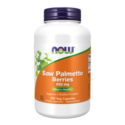 NOW FOODS Saw Palmetto Berries - Palma Sabałowa 550mg 250 vkaps