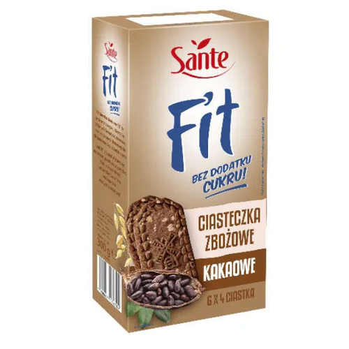 SANTE Fit Ciasteczka Zbożowe Kakaowe 300 g 