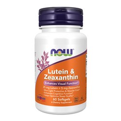 NOW FOODS Luteina 25mg + Zeaksantyna 5mg 60 kaps