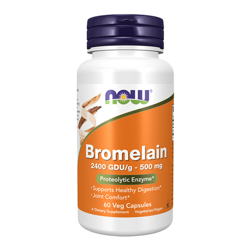 NOW FOODS Bromelaina 2400 GDU/g 500mg 60 vkaps