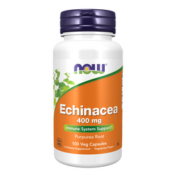 NOW FOODS Echinacea - Jeżówka Purpurowa 400 mg 100 kaps