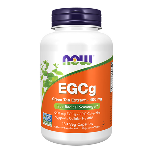 NOW FOODS EGCg Green Tea Extract - Zielona Herbata ekstrakt 400 mg 180 kaps