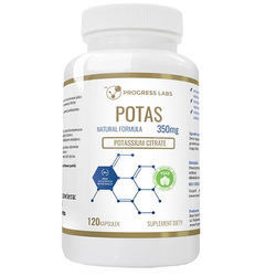 PROGRESS LABS Potas 350mg 120 kaps