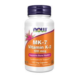 NOW FOODS Witamina K2 MK-7 100mcg 120 vkaps